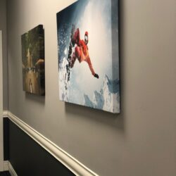 Hallway with Pictures on the wall